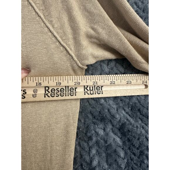 NWT GAP Irish Cream Linen Blend Cardigan Sweater M Minimalist - Picture 7 of 8